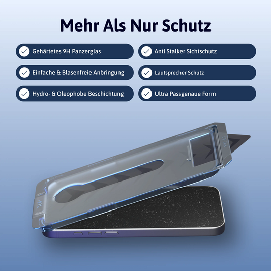3 in 1 Schutzfolie - iPhone (2 Stück)